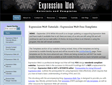 Tablet Screenshot of expression-web-tutorials.com